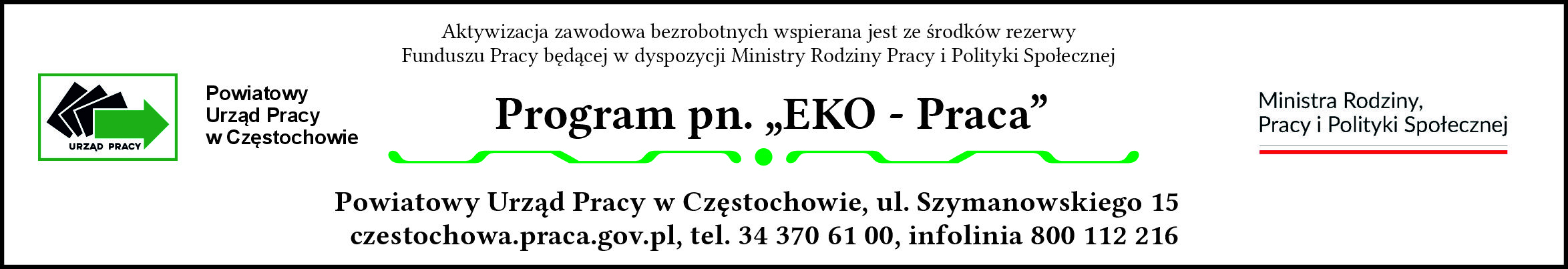 Logo Programu EKO - Praca