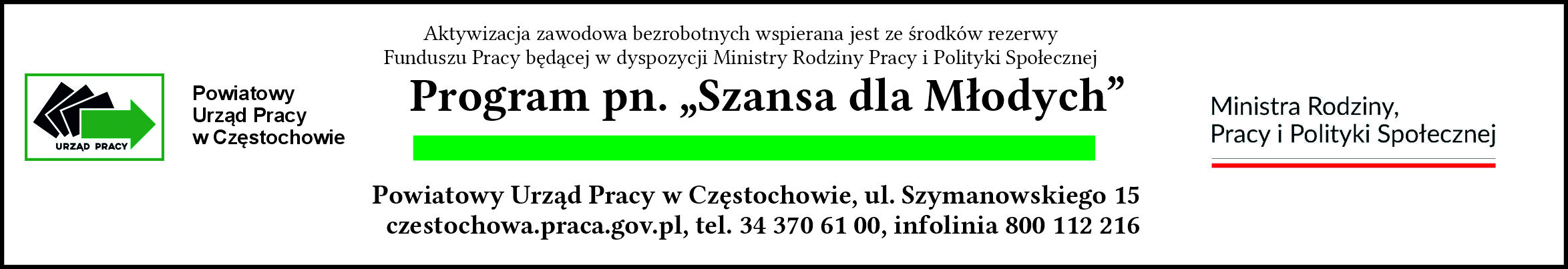 Logo Programu Szansa dla Młodych